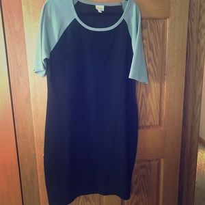 Lularoe 3xl black and gray dress